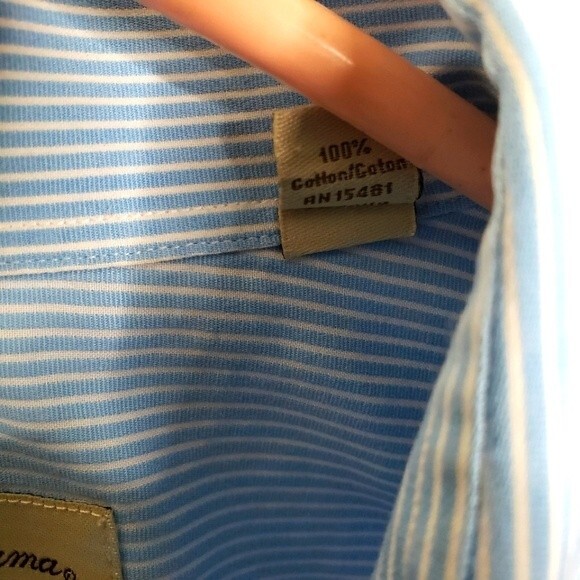 Tommy Bahama Mens Long Sleeve Button Down Striped Shirt - Picture 4 of 6